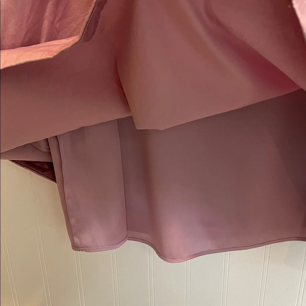 THEORY Easy Sleeveless Sheath Dress in Pink Lilac Cotton Chintz Size XL